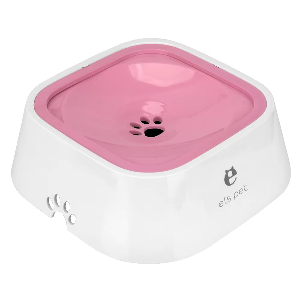 Slow Water Feeder Dispenser Cat Dog Water Bowl Carried Floating Bowl Pet Fountain 1.5L Anti-Overflow