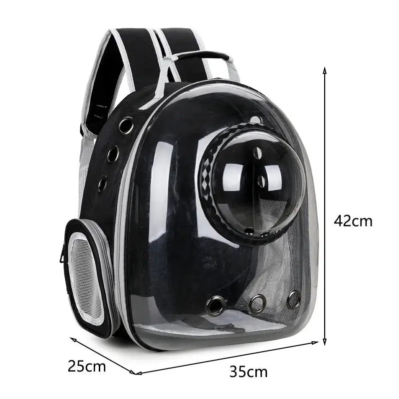 Pet Cat Carrying Bag Space Pet Backpacks Breathable Portable Transparent Backpack Puppy Dog Transport Carrier Space Capsule Bags PetsFani