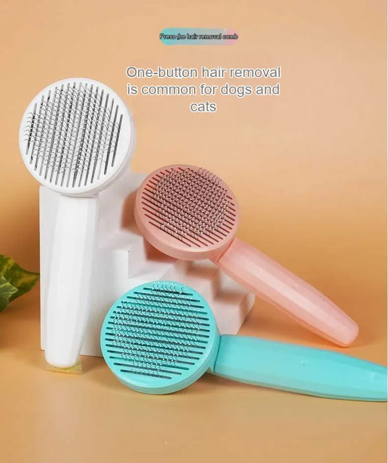 Pet Magic Comb Cat Comb Hair Removal One Click Floating Hair Removal Cat Dog Universal Cleaning Pet Beauty Supplies PetsFani